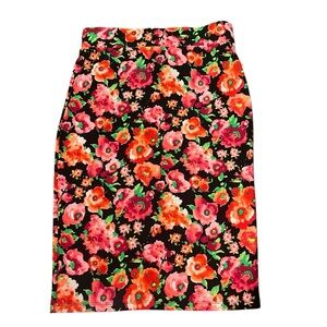 Ultra Teeze Sheath‎ Skirt Women Large Waist Pink Floral Bright Stretchy Y2K